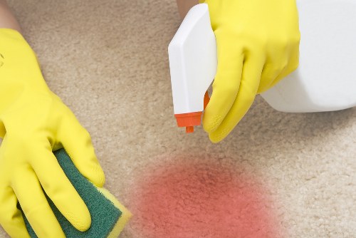 Airbnb cleaning service preparing a Kentish Town short-let flat for guests