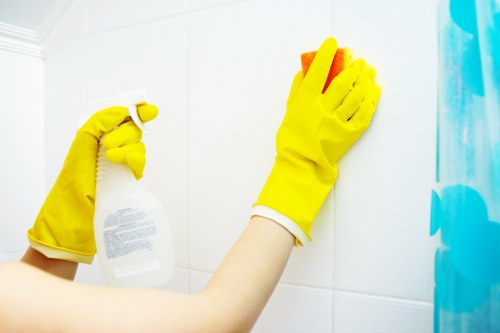 Regular domestic cleaning in Kentish Town with attention to bathrooms and floors